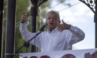 AMLO, presidente nacional de Morena, dijo estar anonadado por la declaración de Meade