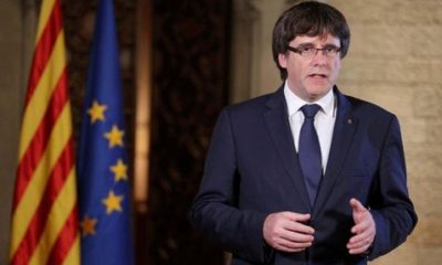Puigdemont declara independencia de Cataluña