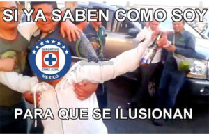 Meme de "perdió el Cruz Azul como siempre".