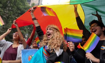 Marcha del Orgullo Gay en la India pese a que en ese país ser gay es un delito y se castiga con cárcel