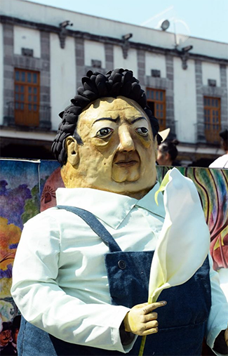 Diego Rivera es homenajeado en las ofrendas de hoy