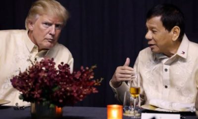 Donald Trump conversa con Rodrigo Duterte en la gala de bienvenida