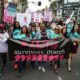 Mujeres marchan contra abuso y acoso sexual en el Cine