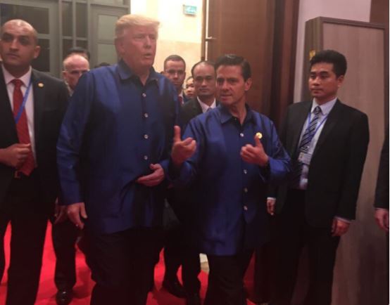 Peña Nieto y Donald Trump en APEC