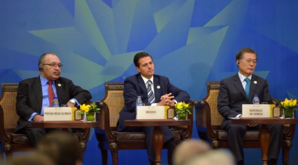 Integrantes del APEC a favor del libre comercio: Peña Nieto