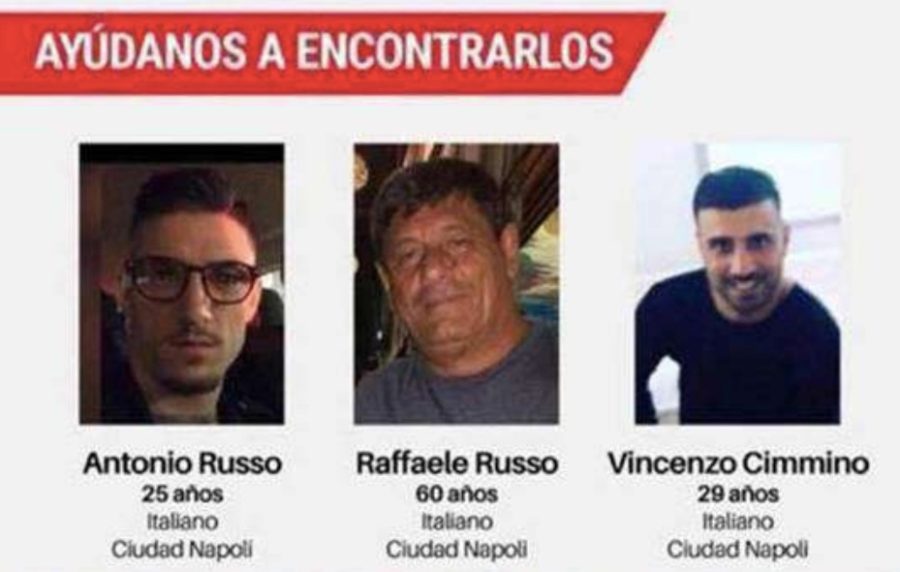 Italianos desaparecidos. Foto: Especial