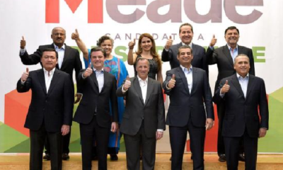 Presenta Meade a integrantes de su equipo de campaña. Foto: Especial