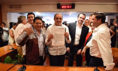 Cuauhtémoc Blanco se registró como candidato a la gubernatura de Morelos