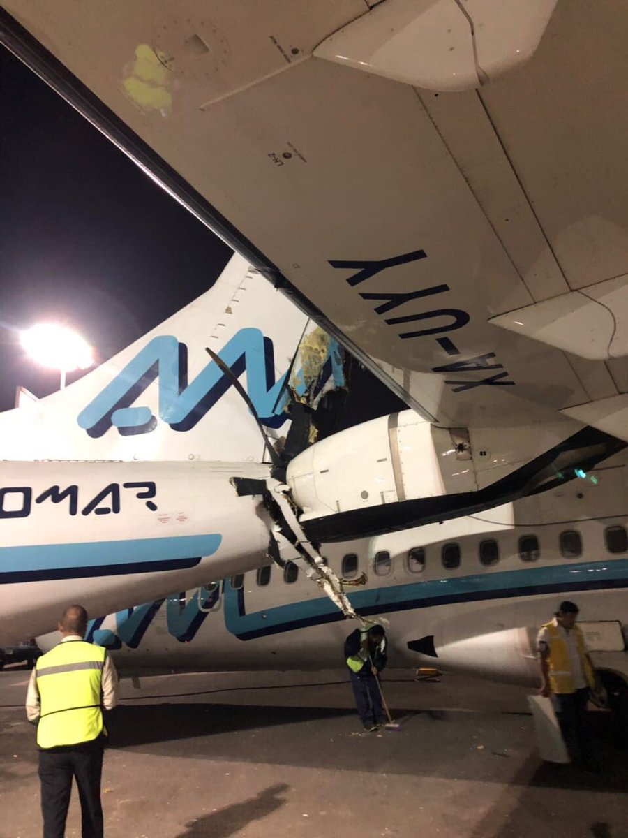Se estrellan dos aviones de Aeromar