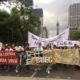 Marcha por estudiantes de cine desaparecidos