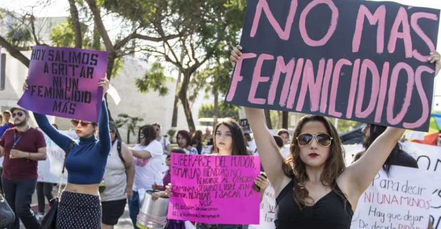 Protestas contra feminicidios en México