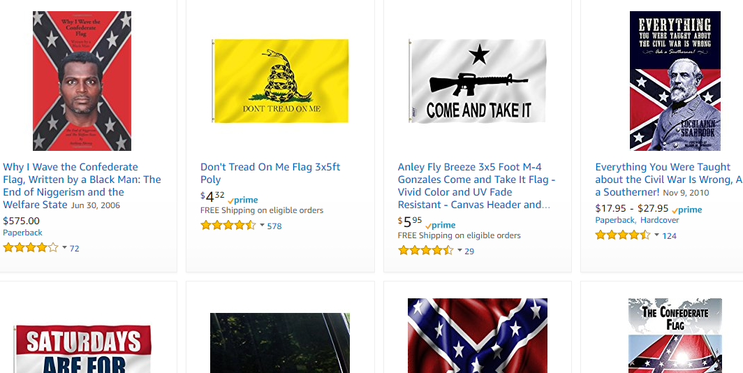 Amazon, Confederate flag