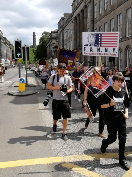 Protesta en Edimburgo, Scotland Against Trump