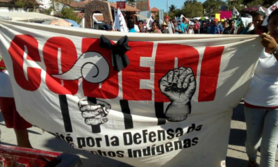 Protesta por asesinato de líder índigena en Oaxaca