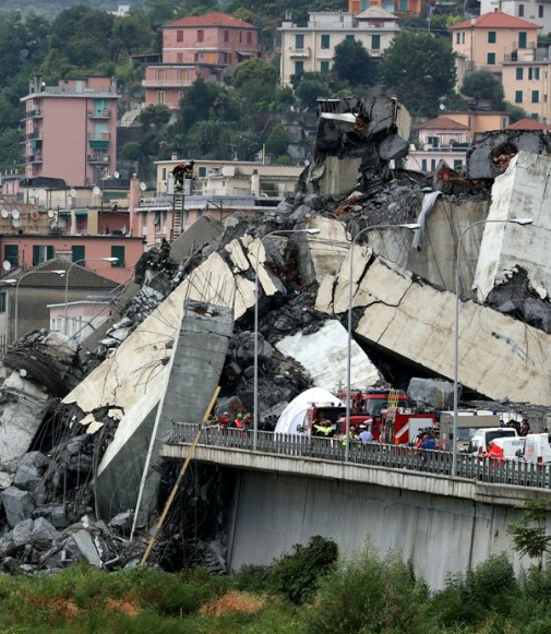 Colapso, puente en Italia