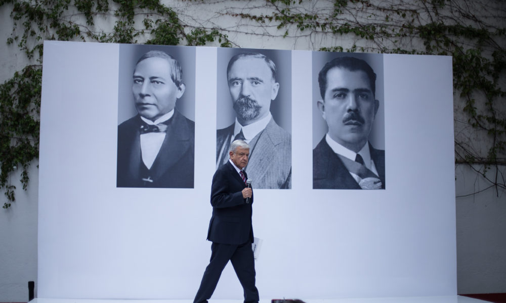 CIUDAD DE MÉXICO, 31AGOSTO2018.- Andrés Manuel López Obrador, presidente electo de México, durante la conferencia de esta mañana en su casa de transición. FOTO: ADOLFO VLADIMIR /CUARTOSCURO.COM