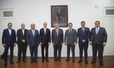 Andres Manuel Lopez Obrador se reunió con los gobernadores de Edomex, Guerrero, Jalisco, Nayarit, BCS y Querétaro