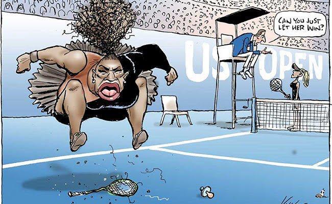 Caricatura contra Serena Williams desata polémica