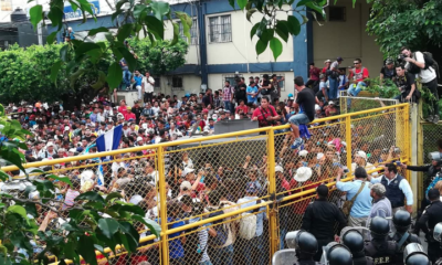 Caravana migrante, México, sur, frontera, niños, mujeres, policías