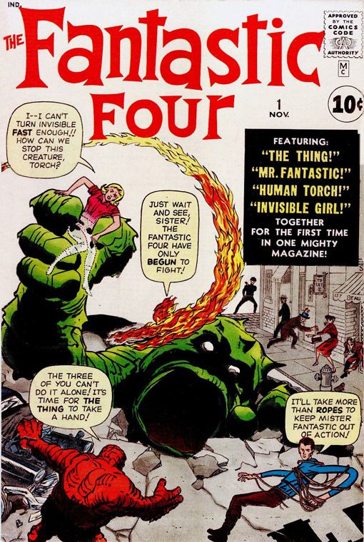 Primera portada de Los 4 Fantásticos