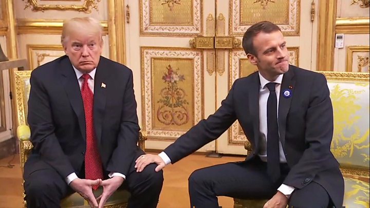 Trump, Macron, decencia