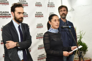 De izquierda a derecha: Andrés Lajous, Claudia Sheinbau, Luis Ruiz