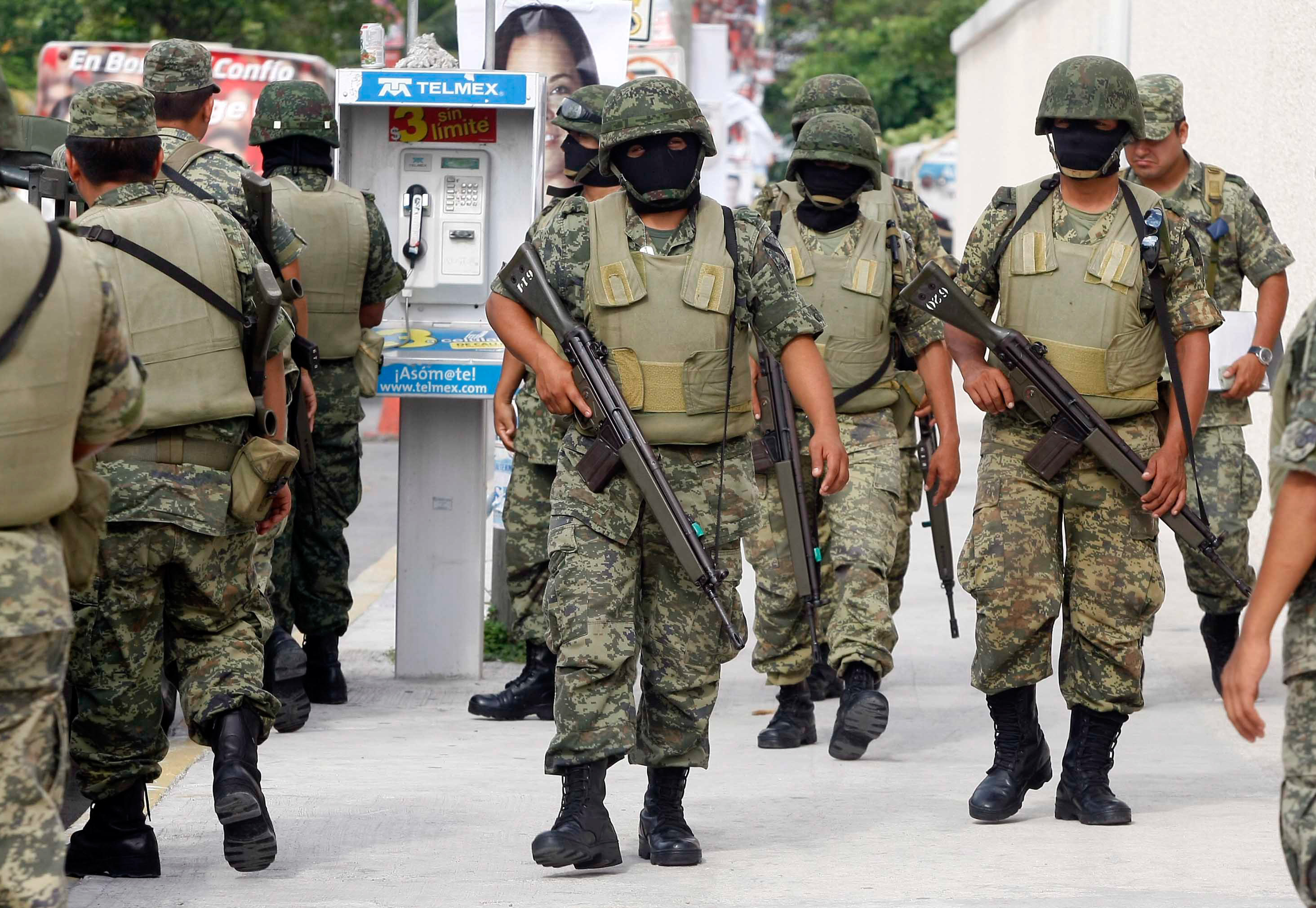 Militares en un operativo en Quintana Roo