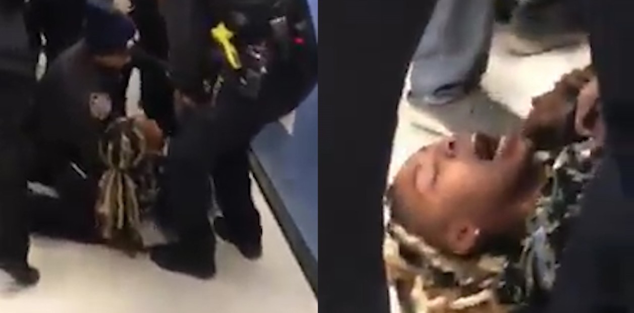 arresto a mujer negra, mujer negra, bebé, policía, arresto,