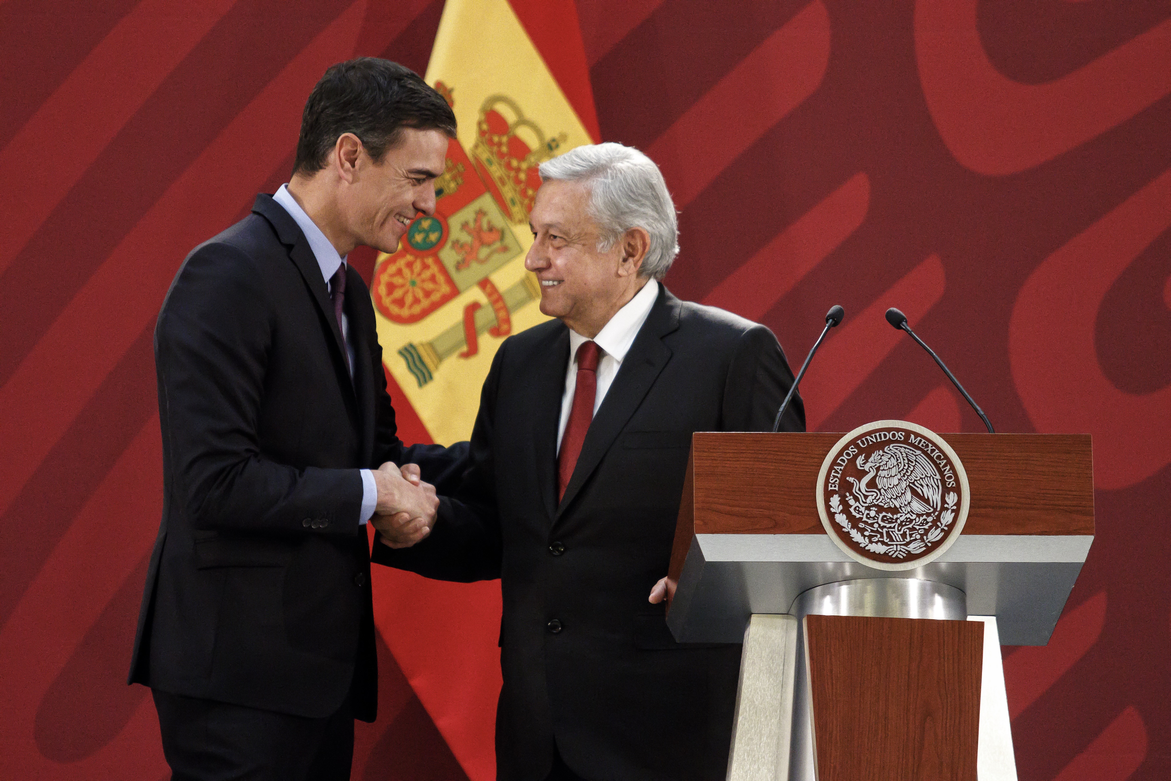 Pedro Sánchez agradece la hospitalidad y recibimiento de Andrés Manuel López Obrador en su visita de Estado