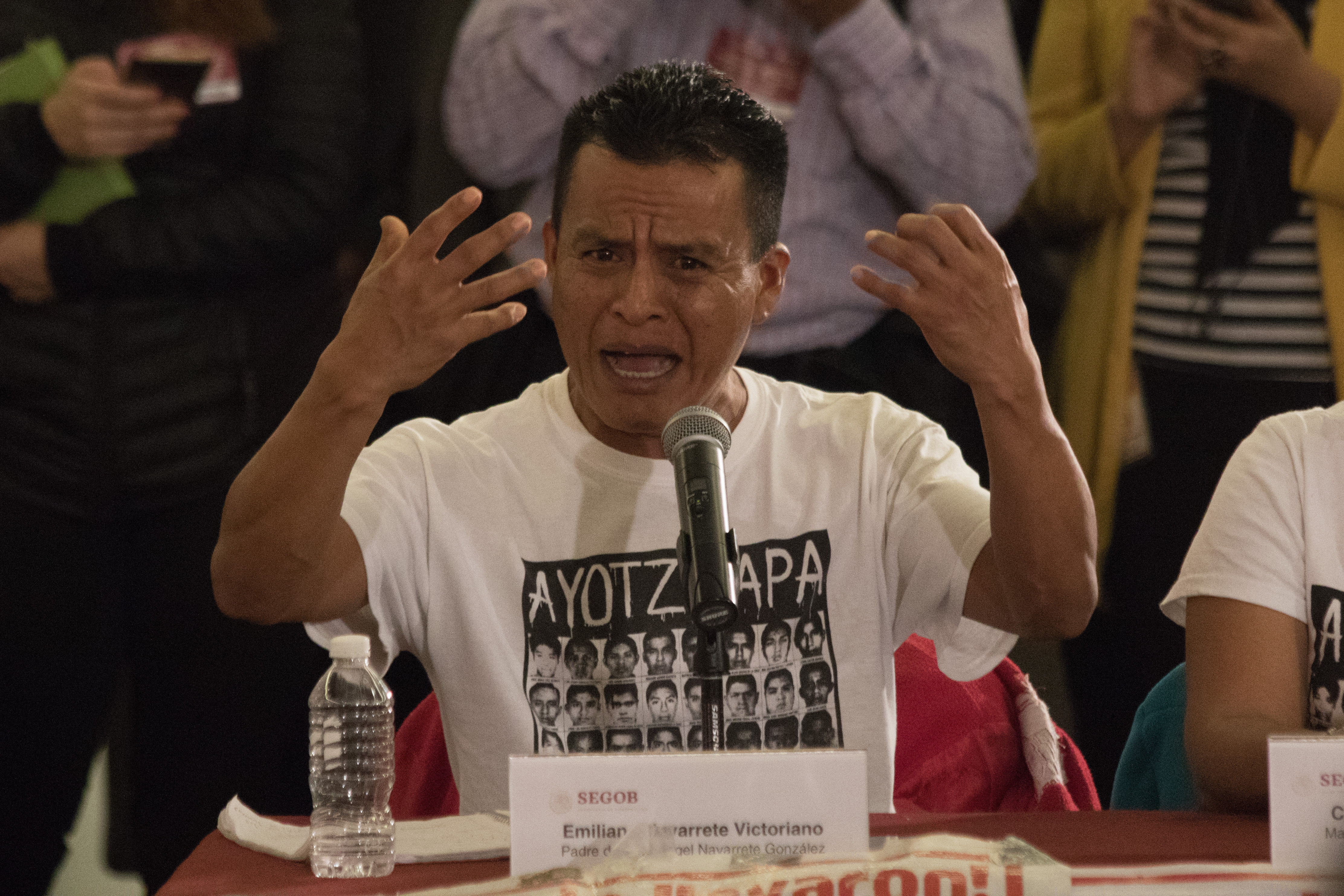 Emiliano Navarrete, padre de uno de los desaparecidos de Ayotzinapa