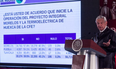 Termoeléctrica de la Huexca gana consulta ciudadana de AMLO