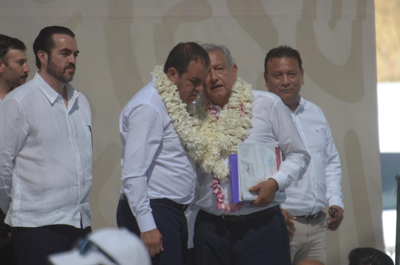 Este día, Andrés Manuel López Obrador visitó Cuautla para hablar de la termoeléctrica