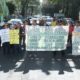 Campesinos protestan frente a oficinas de Semarnat por exploración minera en Sonora