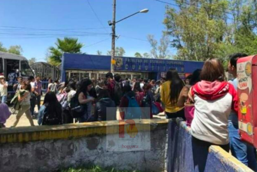 Desalojan a estudiantes de la FES Cuautitlán tras amenaza de bomba