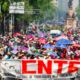 CNTE sale del Zócalo de la CDMX rumbo a Cámara de Diputados