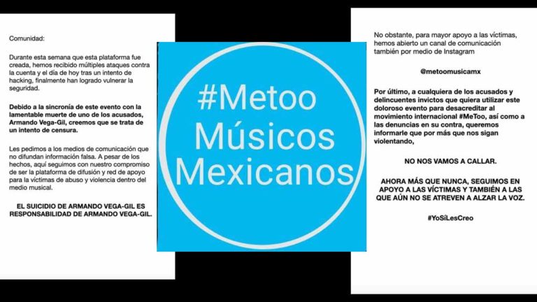 METOO, #Metoo, Músicos, Mexicanos, Armando Vega Gil, URSS Bajo el Árbol,