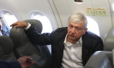 López Obrador, AMlo, Avión, Aterrizaje,