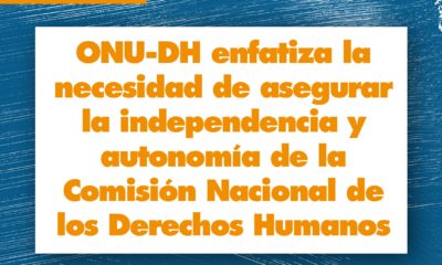 Insta la ONU a asegurar la independencia de la CNDH