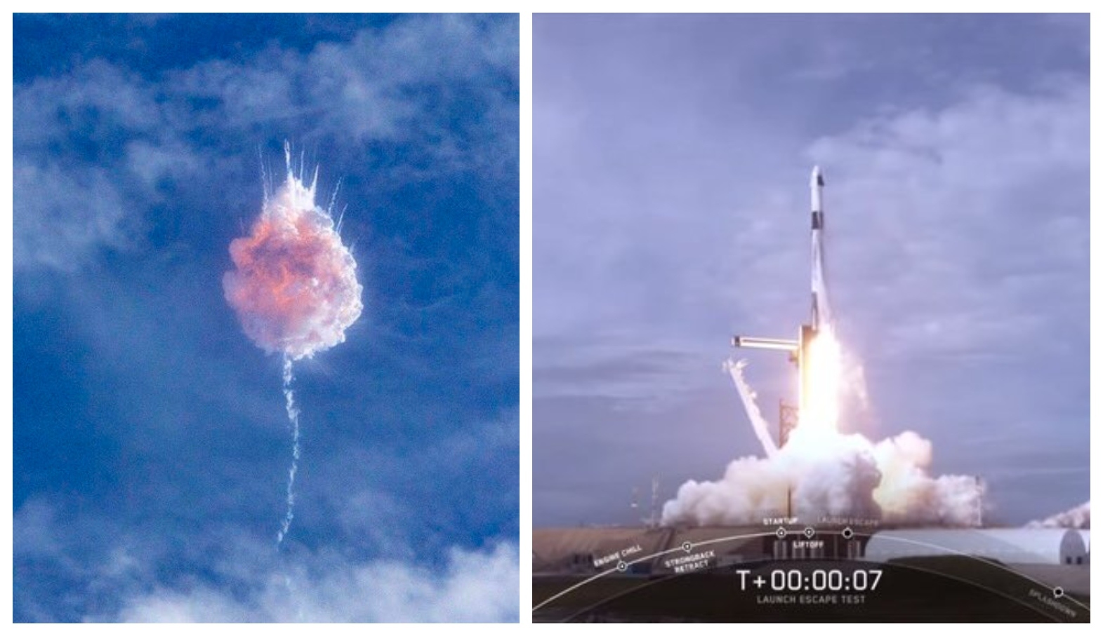 SpaceX destruye cohete que enviaría humanos al espacio