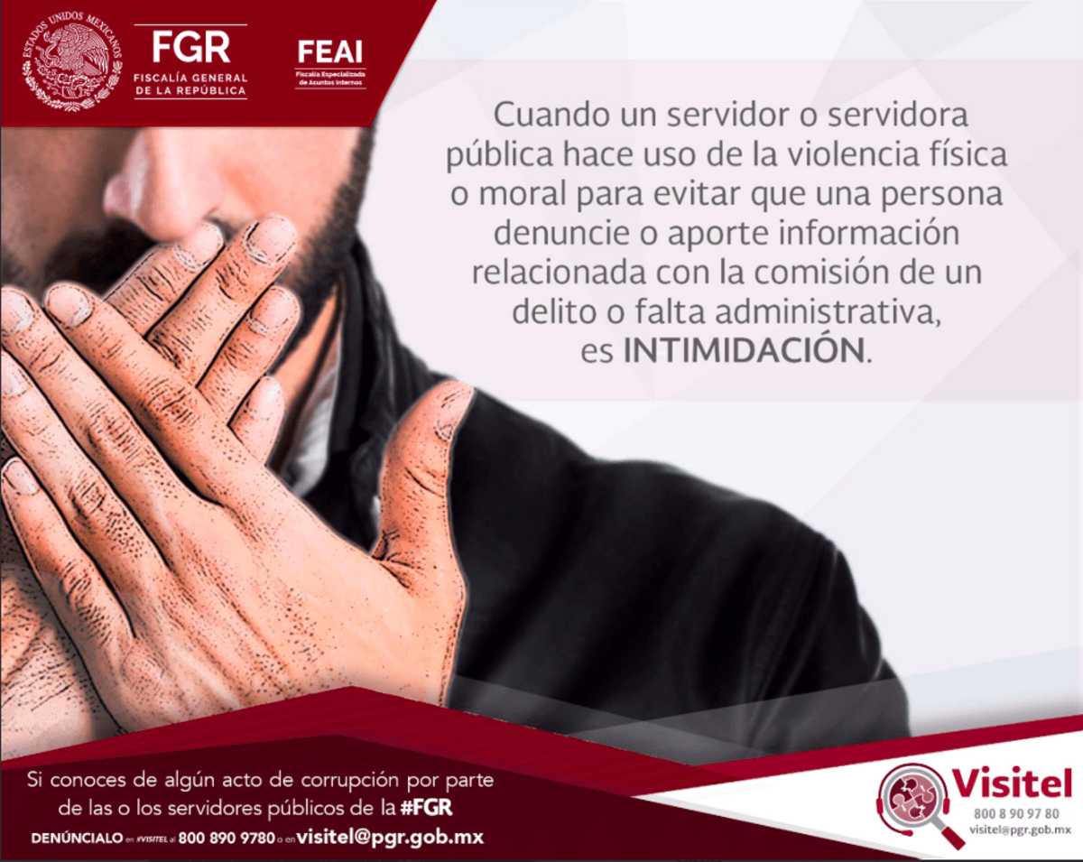 FGR insta a denunciar a servidores públicos que impidan demandar o dar información