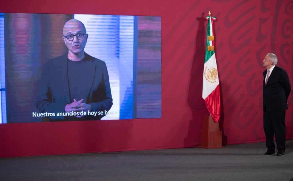 Microsoft invertirá en México 1,100 mdd durante sexenio de AMLO