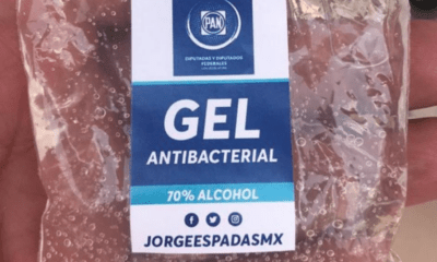 Gel, Antibacterial, Guanajuato, Jorge, Espadas, Diputados, Senadores, PAN, Panistas, Acción, Nacional, Coronavirus, Covid-19,