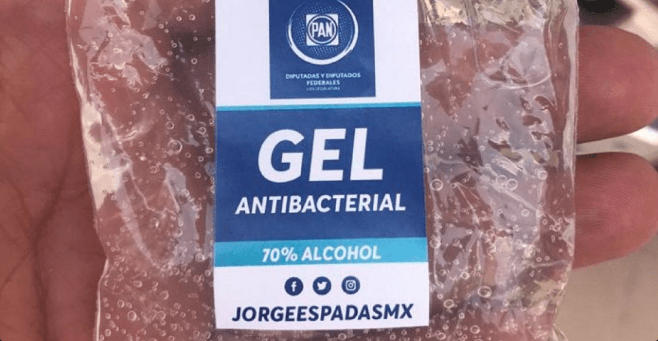 Gel, Antibacterial, Guanajuato, Jorge, Espadas, Diputados, Senadores, PAN, Panistas, Acción, Nacional, Coronavirus, Covid-19,