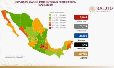 Aumenta a 449 fallecidos por Covid-19 en México