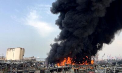Beirut registra un incendio en un depósito de neumáticos