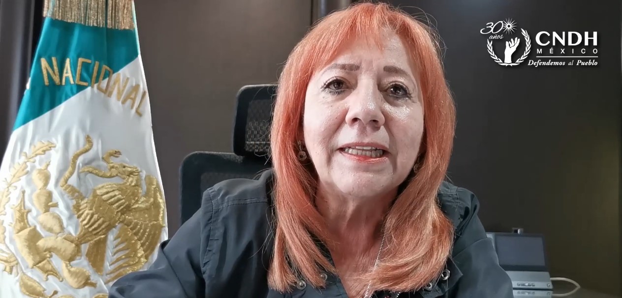 Rosario Piedra rechaza represión contra manifestantes en comisiones estatales de DH