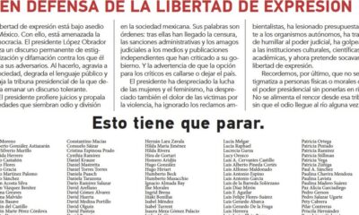 Dos personas se deslindan del documento "En Defensa de la Libertad de Expresión". La investigadora por la UNAM y el artista de cerámica Patricia Ramírez Kuri y Gustavo Pérez señalan que la carta se firmó sin su consentimiento.