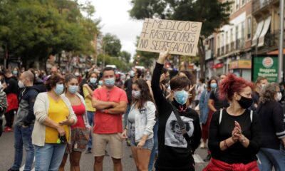 Manifestaciones en Madrid por medidas "discriminatorias" para contener el Covid-19