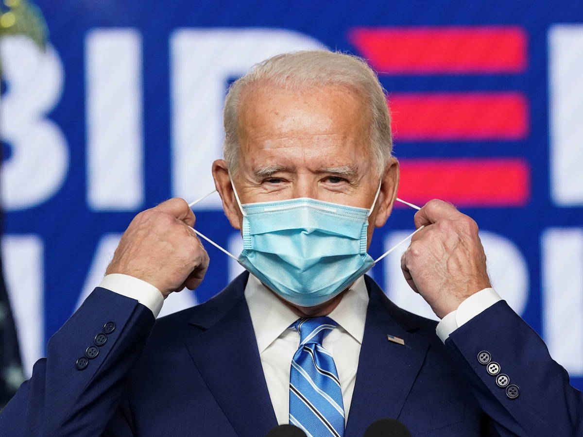 Biden pedirá a estadounidenses usar cubrebocas los primeros 100 días de su gobierno