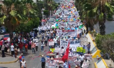 Marchan en Guerrero en rechazo al INE por baja de Salgado Macedonio